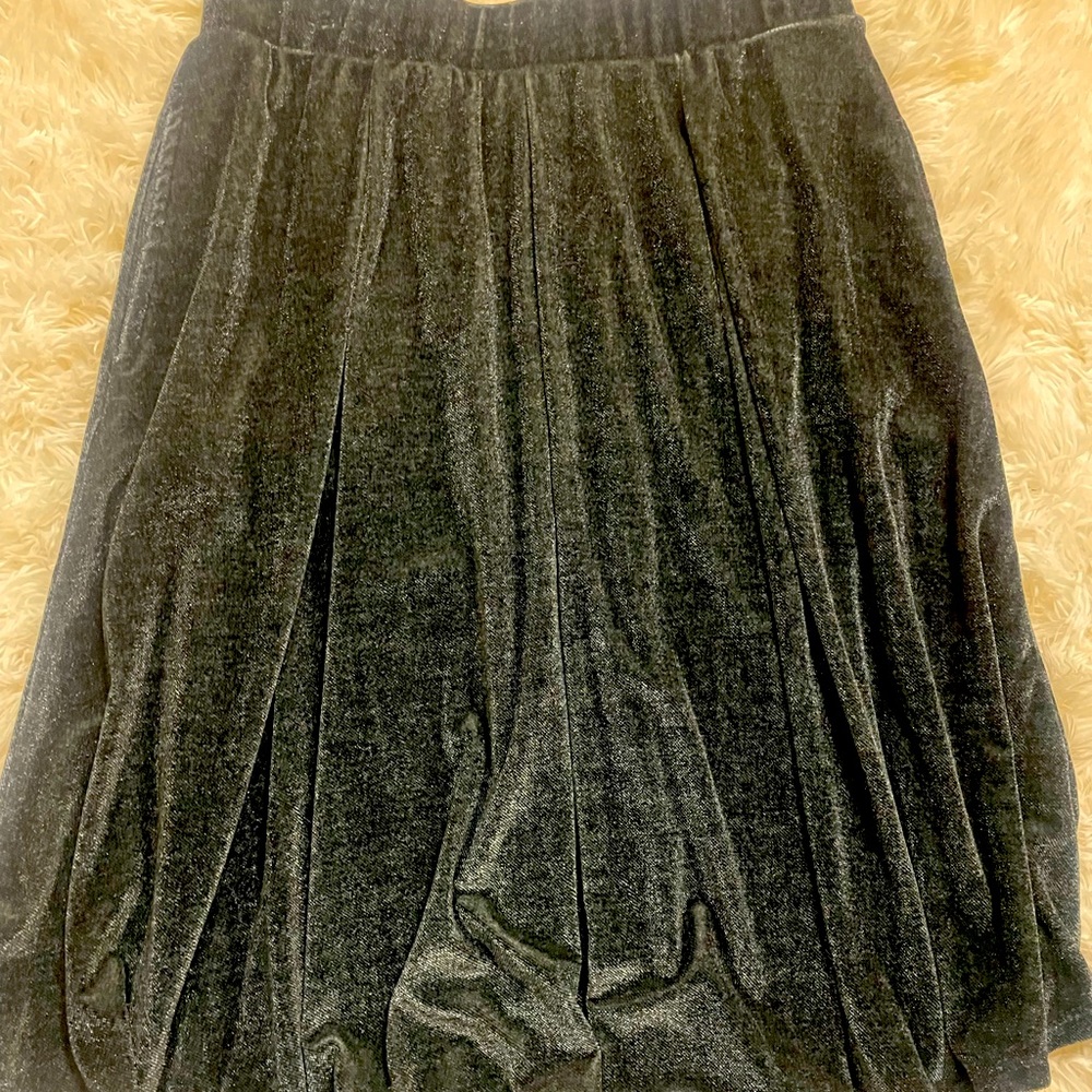 Lularoe pleated velvet Madison skirt.
